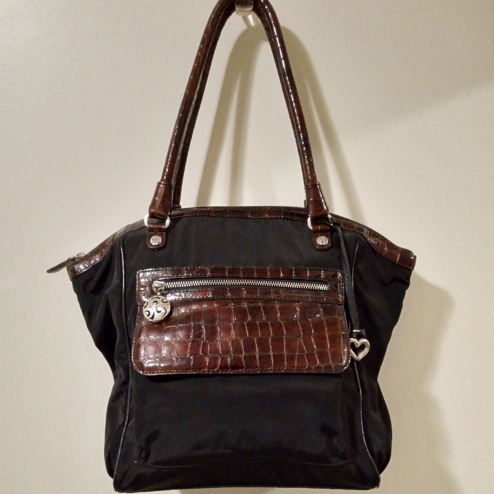 Brighton Morgan Nylon And Leather Bag